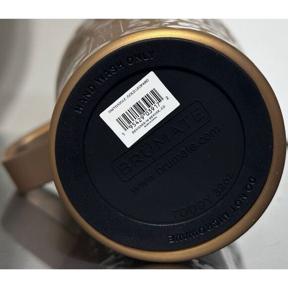 BruMate Toddy XL 32oz, GOLD LEOPARD - Picture 5 of 6